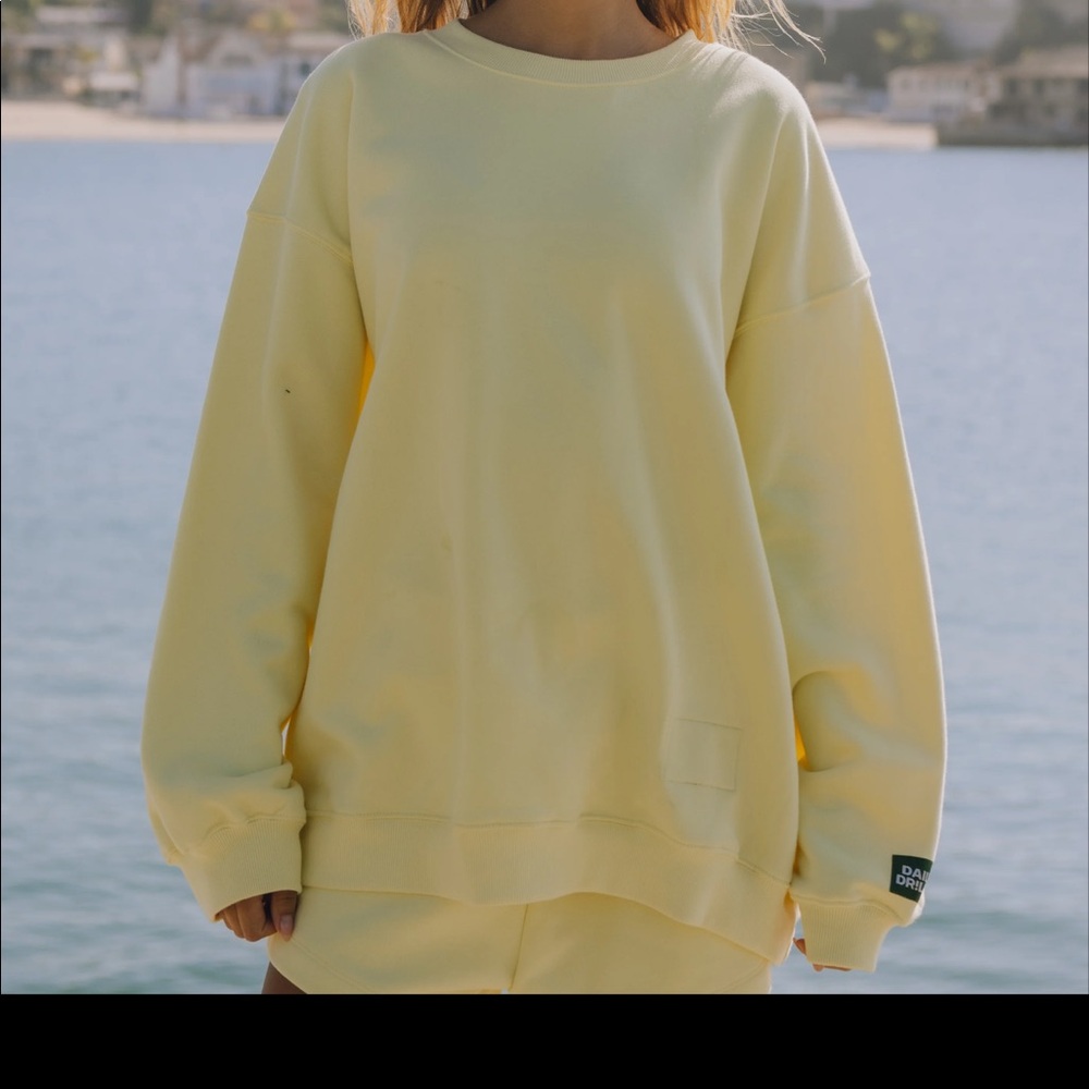 Daily Drills unisex oversized crew XS/S lemonade